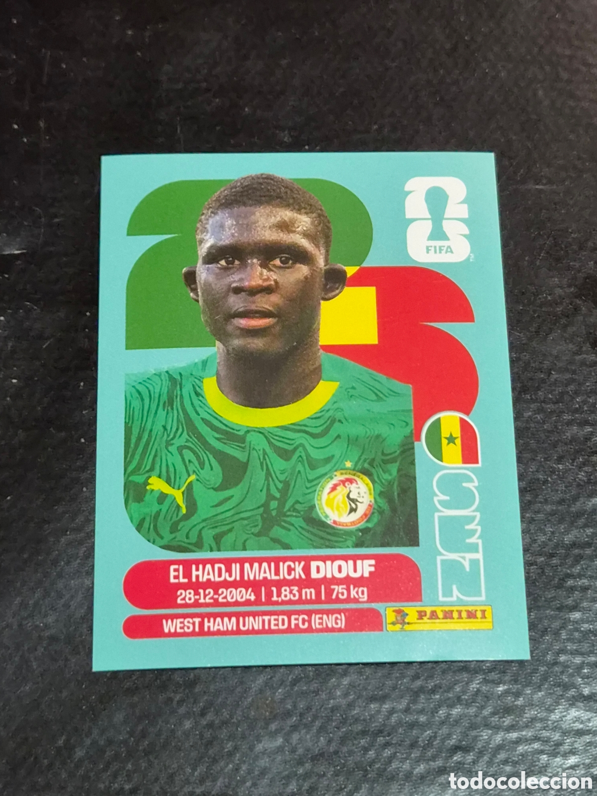 Coleccionismo Cromos antiguos: SEN7 - DIOUF, SENEGAL FIFA WORLD CUP 2026