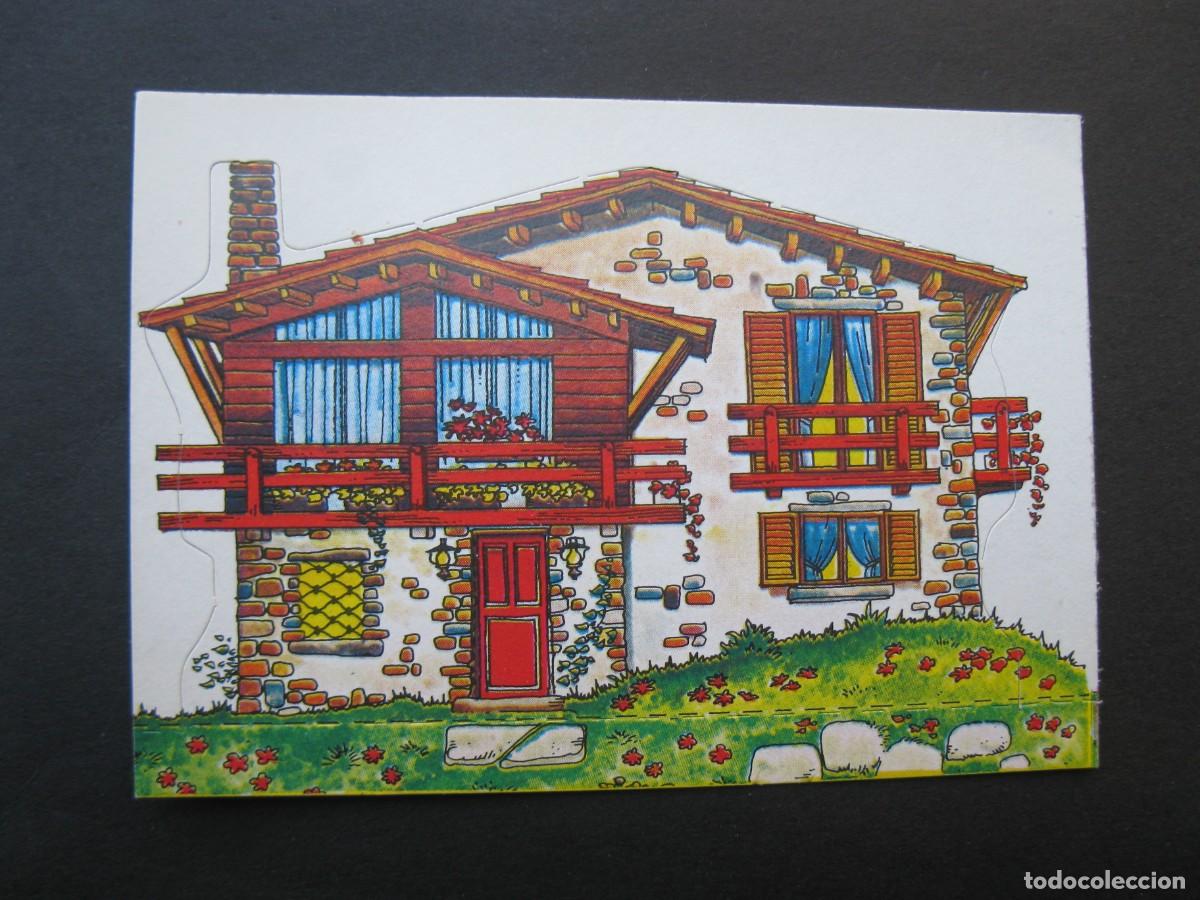 Coleccionismo Cromos antiguos: MIS CASITAS Y SUS HABITANTES - CROMO N&ordm; 34 - CHALET DE LOS ALPES - EDICIONES ESTE - NUNCA PEGADO.