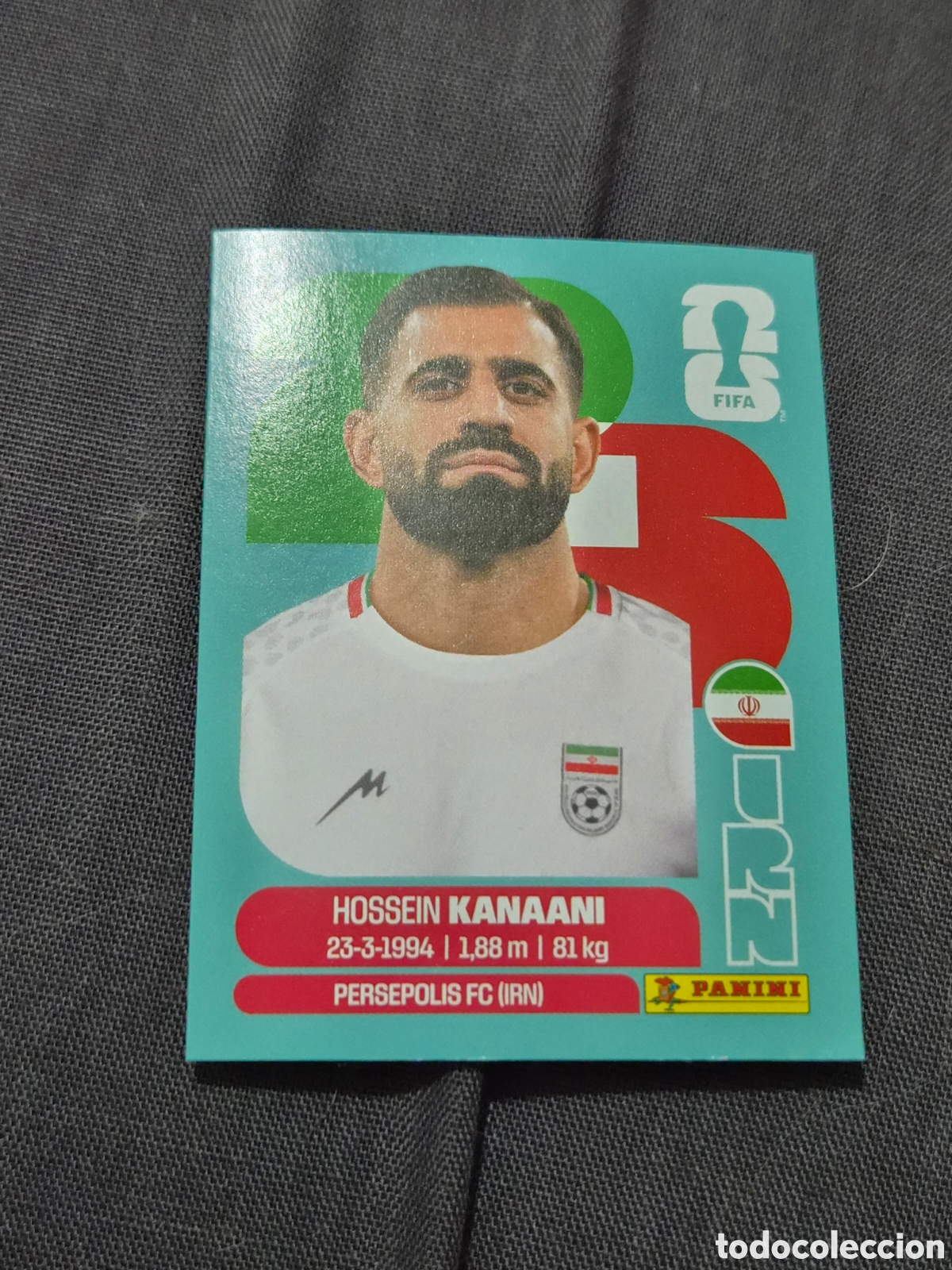 Coleccionismo Cromos antiguos: IRN8 - KANAANI , IRAN FIFA WORLD CUP 2026