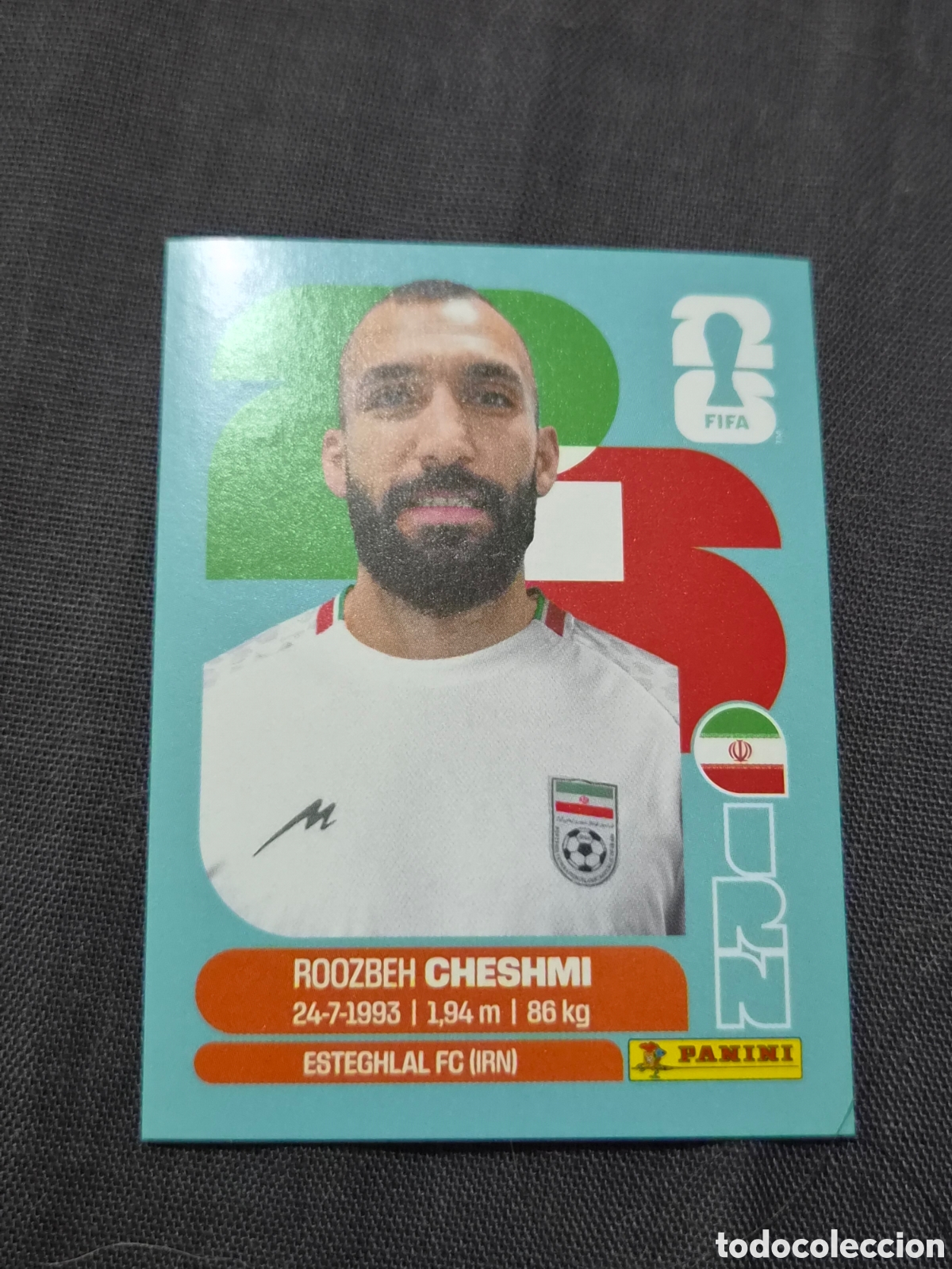 Coleccionismo Cromos antiguos: IRN15 - CHESHMI , IRAN FIFA WORLD CUP 2026