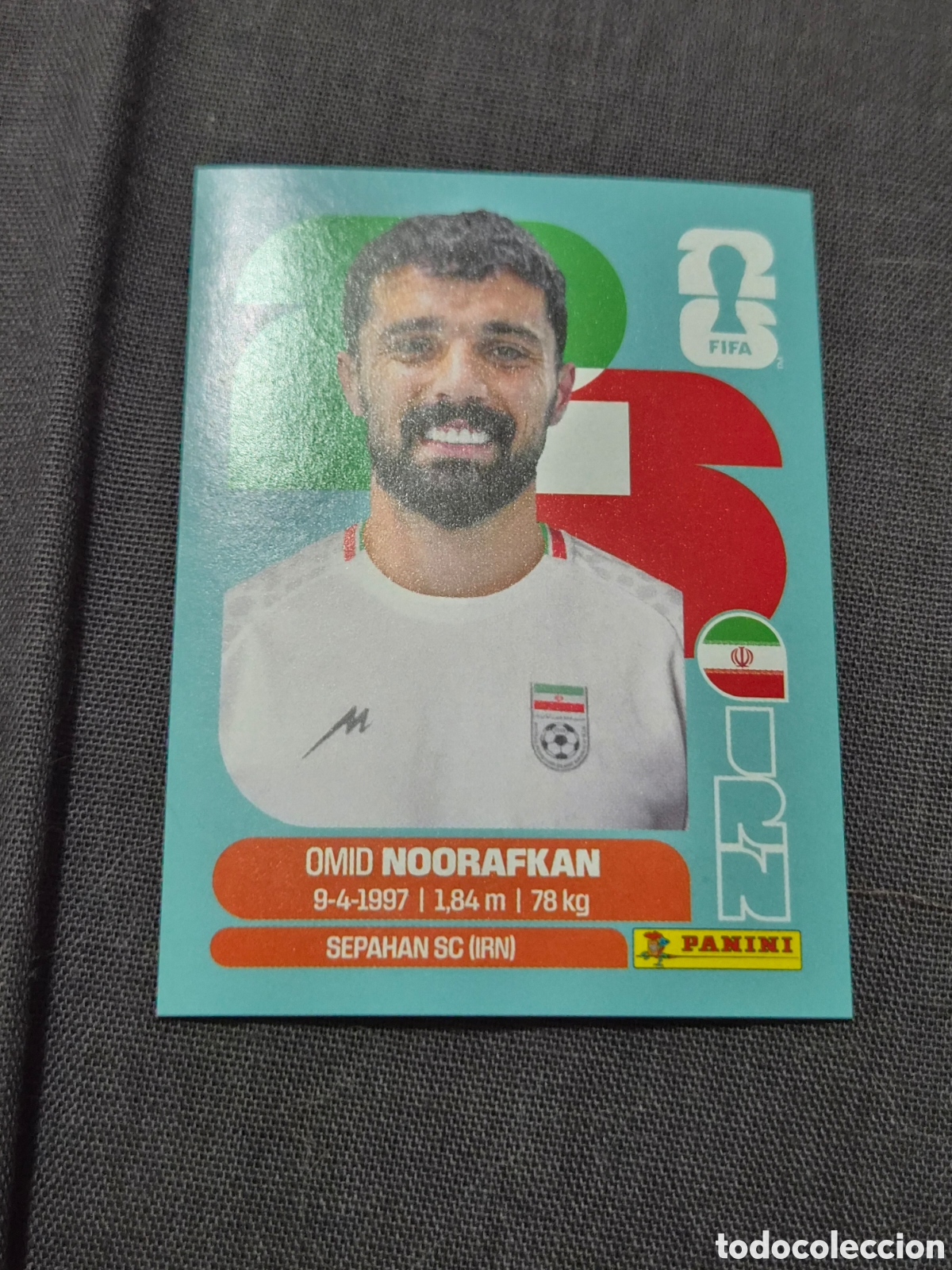 Coleccionismo Cromos antiguos: IRN14 - NOORAFKAN , IRAN FIFA WORLD CUP 2026