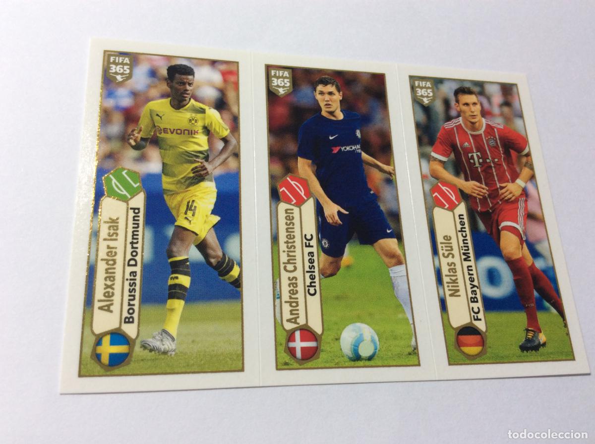 Coleccionismo Cromos antiguos: 132 Alexander Isak / Andreas Christensen / Niklas S&uuml;le FIFA 365 2018 PANINI