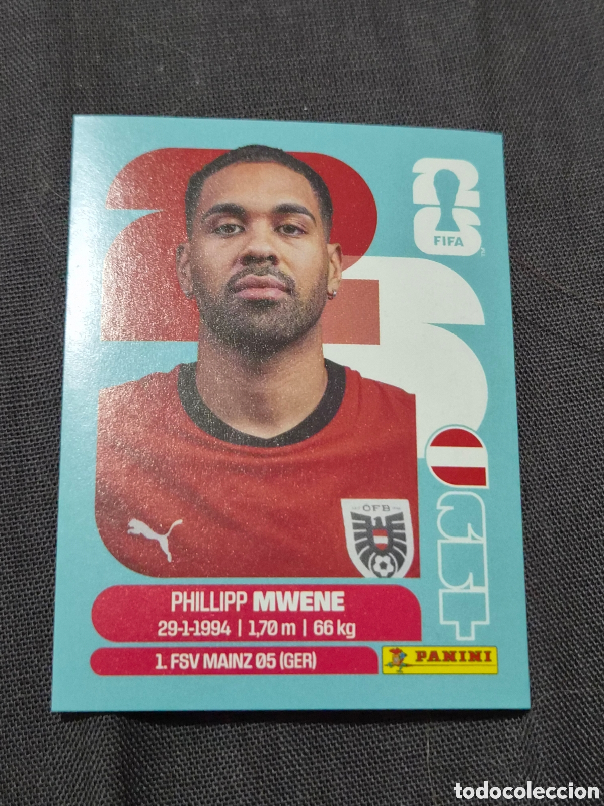 Coleccionismo Cromos antiguos: AUT8 - MWENE , AUSTRIA FIFA WORLD CUP 2026