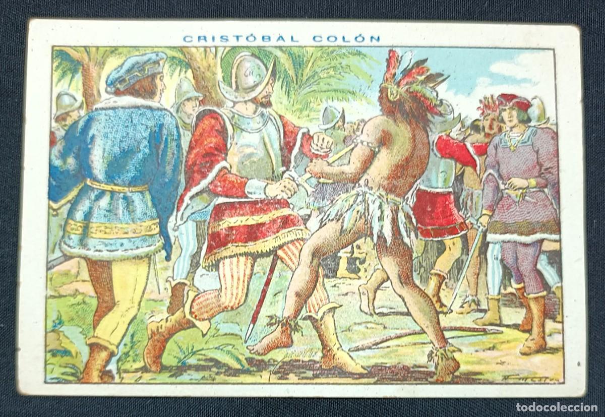 Coleccionismo cromos antiguos: CROMO CRIST&Oacute;BAL COL&Oacute;N N&ordm; 114.CHOCOLATES JUNCOSA - Foto 1