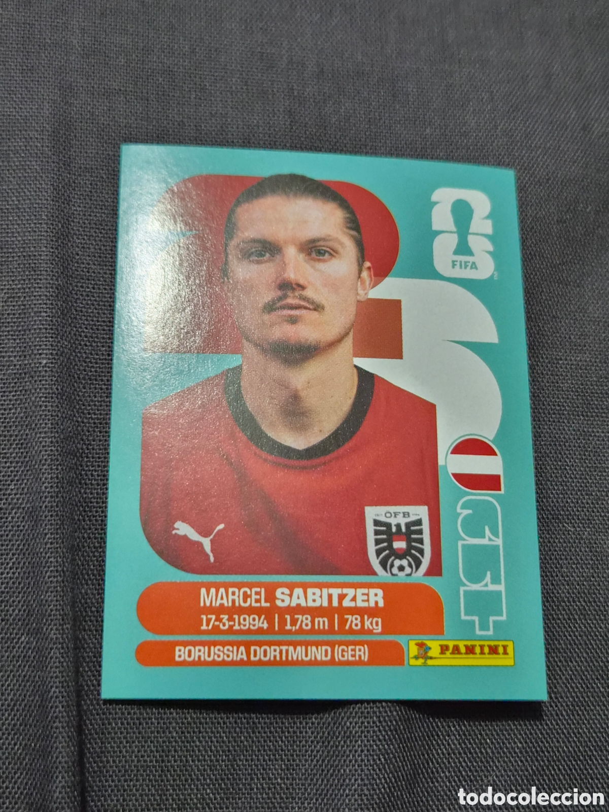Collectable Antique Stickers: AUT11 - SABITZER, AUSTRIA FIFA WORLD CUP 2026