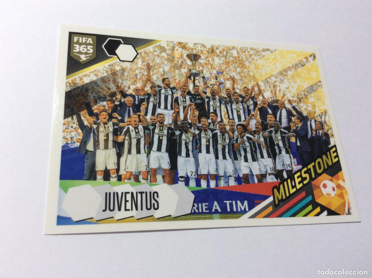 Collectable Antique Stickers: 386 Juventus Milestone FIFA 365 2018 PANINI