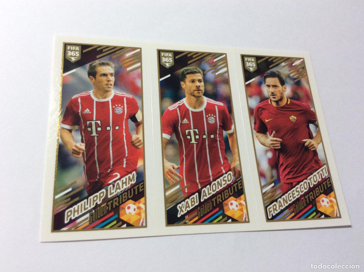 Collectable Antique Stickers: 396 Philipp Lahm / Xabi Alonso / Francesco Totti Milestone FIFA 365 2018 PANINI