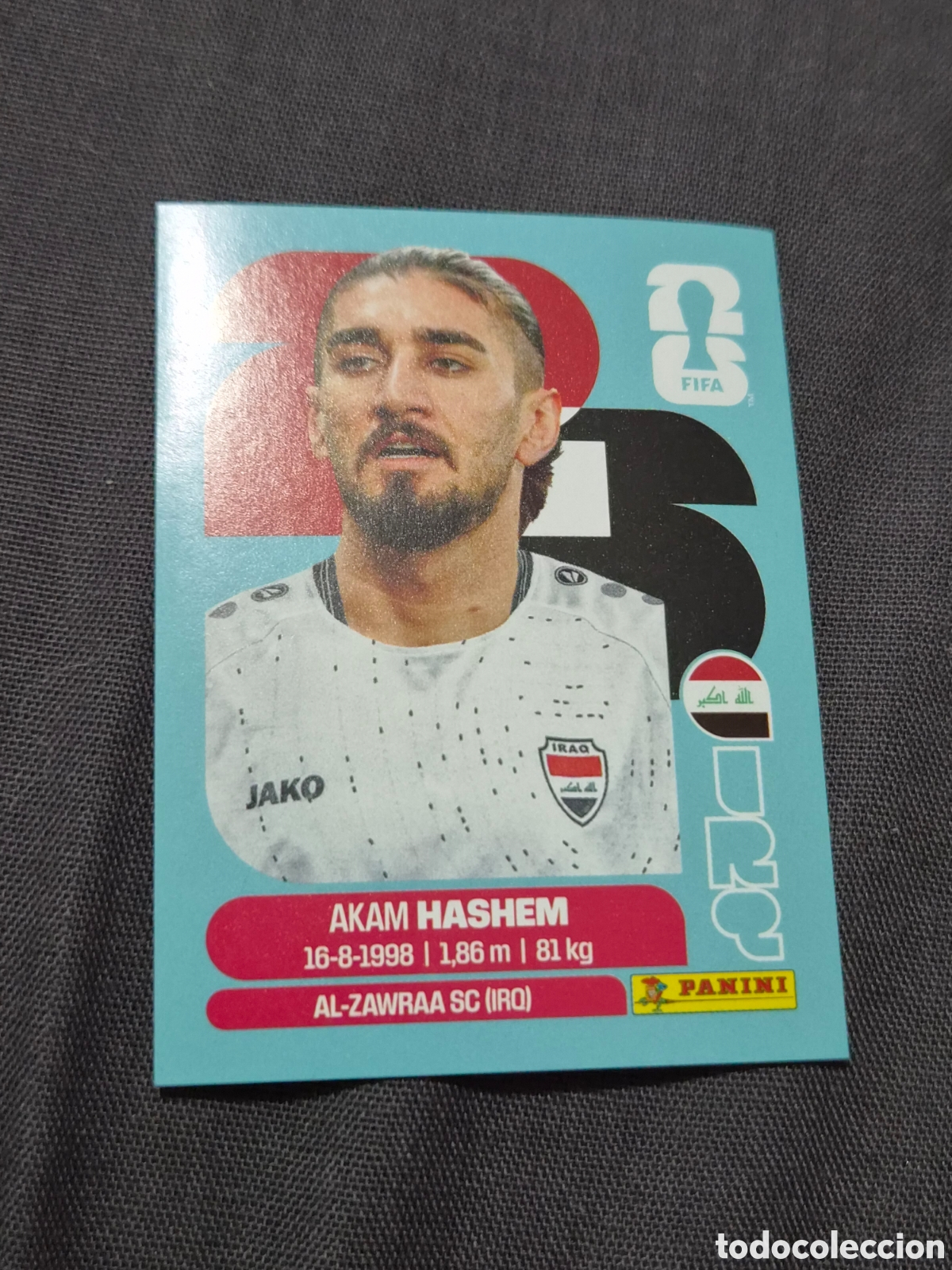 Coleccionismo Cromos antiguos: IRQ5 - HASHEM , IRAQ FIFA WORLD CUP 2026