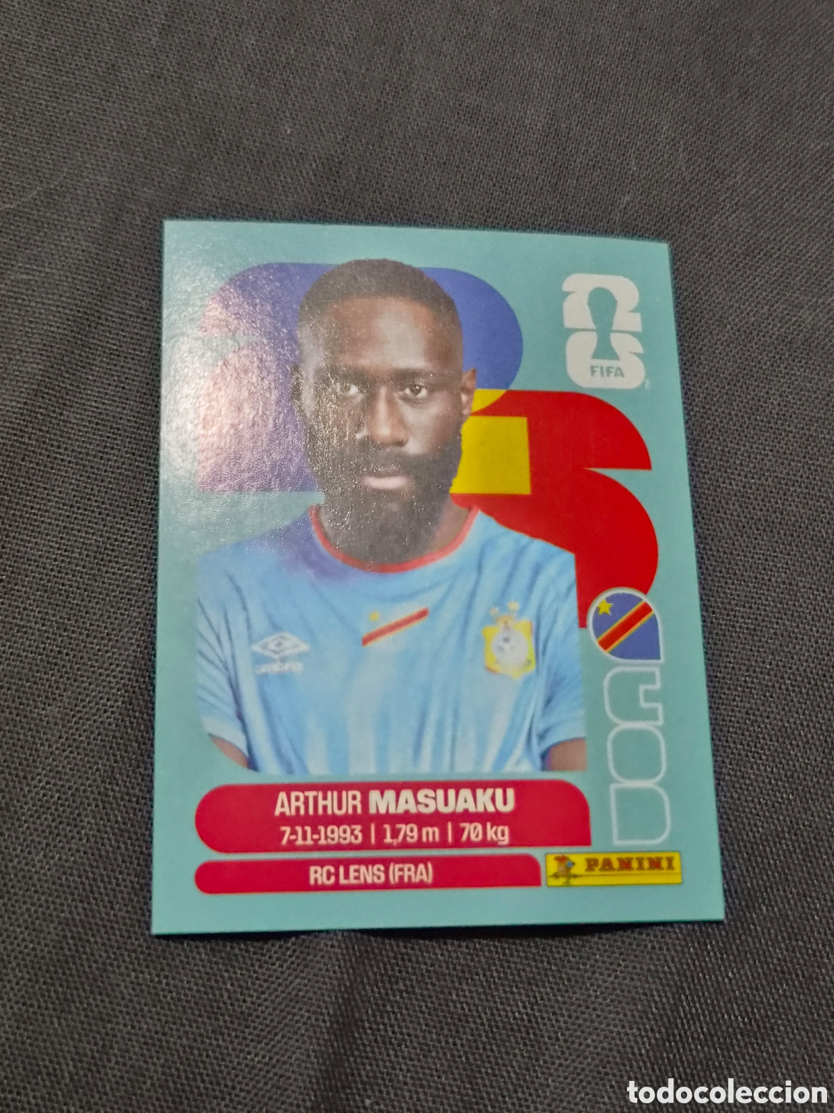 Coleccionismo Cromos antiguos: COD5 - MASUAKU , CONGO FIFA WORLD CUP 2026