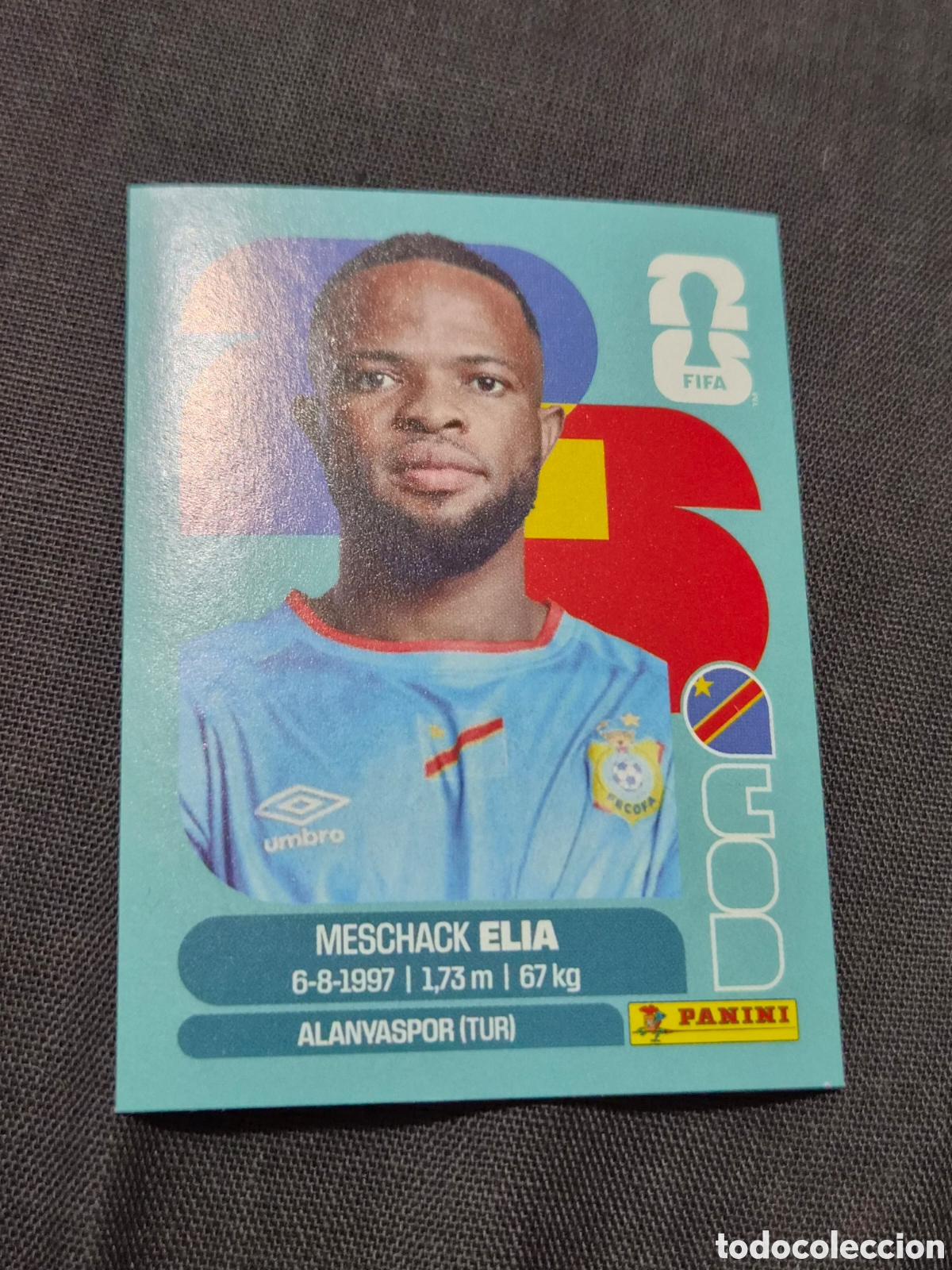 Coleccionismo Cromos antiguos: COD15 - ELIA , CONGO FIFA WORLD CUP 2026