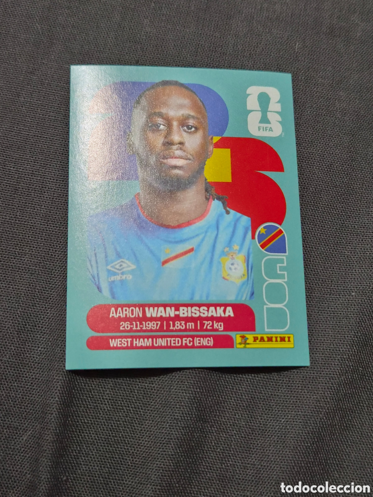 Coleccionismo Cromos antiguos: COD3 - WAN-BISSAKA , CONGO FIFA WORLD CUP 2026