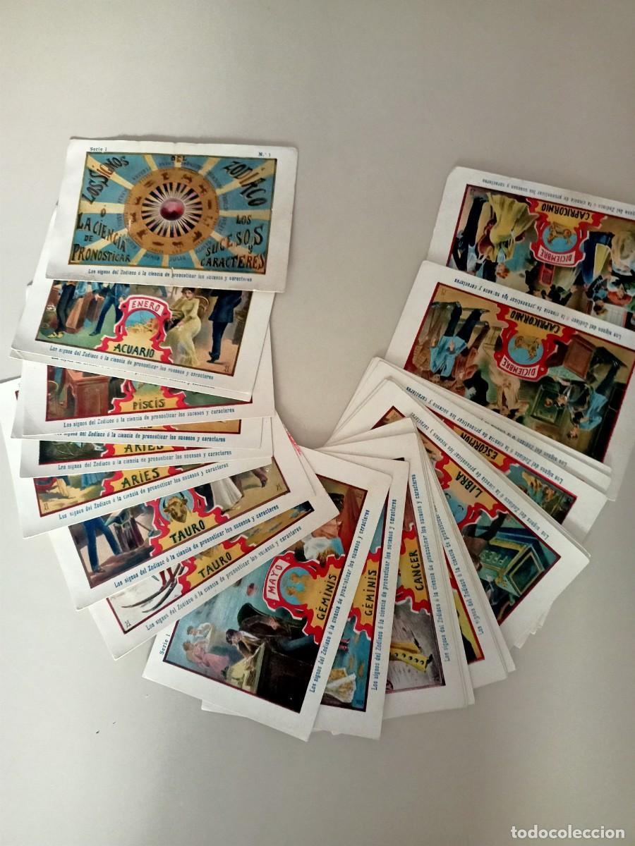 Coleccionismo Cromos antiguos: COLECCION COMPLETA DE 25 DIBUJOS &rdquo;LOS SIGNOS DEL ZODIACO&rdquo; CHOCOLATE JAIME BOIX