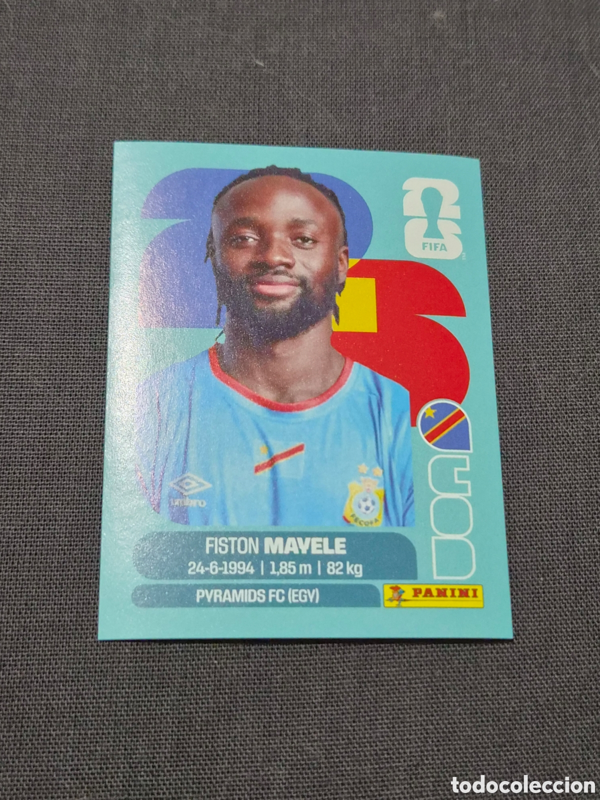 Coleccionismo Cromos antiguos: COD18 - MAYELE , CONGO FIFA WORLD CUP 2026
