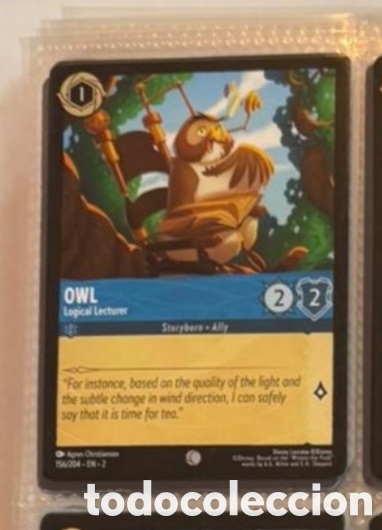 Coleccionismo Cromos antiguos: OWL Carta set LORCANA TCG