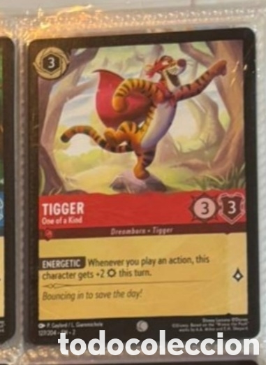 Coleccionismo Cromos antiguos: TIGGER Carta set LORCANA TCG