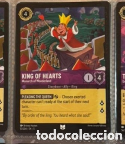 Coleccionismo Cromos antiguos: KING OF HEARTS Carta set LORCANA TCG