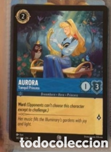 Coleccionismo Cromos antiguos: AURORA Carta set LORCANA TCG