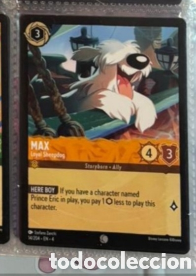 Coleccionismo Cromos antiguos: MAX Carta set LORCANA TCG