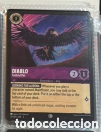 Coleccionismo Cromos antiguos: DIABLO Carta set LORCANA TCG