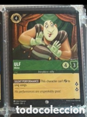 Coleccionismo Cromos antiguos: ULF Carta set LORCANA TCG