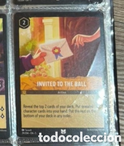 Coleccionismo Cromos antiguos: INVITED TO THE BALL Carta set LORCANA TCG