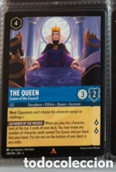 Coleccionismo Cromos antiguos: THE QUEEN Carta set LORCANA TCG