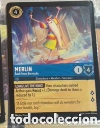 Coleccionismo Cromos antiguos: MERLIN Carta set LORCANA TCG