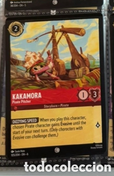 Coleccionismo Cromos antiguos: KAKAMORA Carta set LORCANA TCG