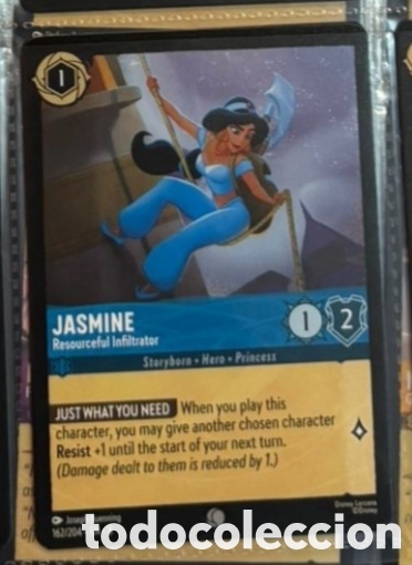Coleccionismo Cromos antiguos: JASMINE Carta set LORCANA TCG