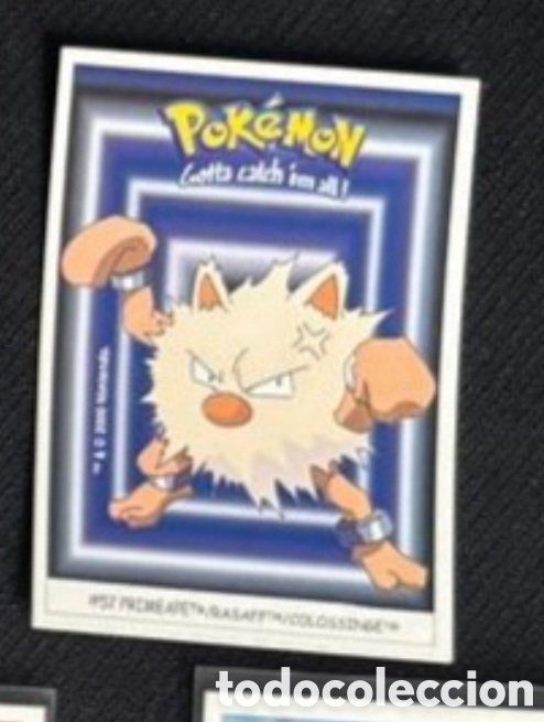 Coleccionismo Cromos antiguos: PRIMEAPE CROMO STICKER DUNKIN BOOMER POKEMON 1999