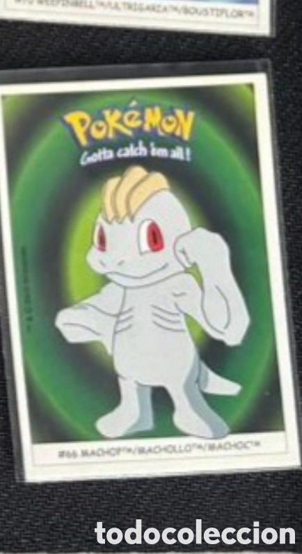 Coleccionismo Cromos antiguos: MACHOP CROMO STICKER DUNKIN BOOMER POKEMON 1999
