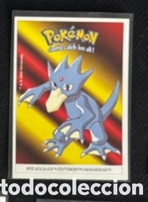 Coleccionismo Cromos antiguos: GOLDUCK CROMO STICKER DUNKIN BOOMER POKEMON 1999