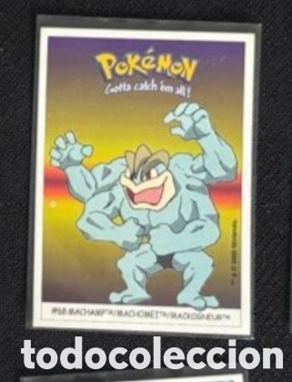 Coleccionismo Cromos antiguos: MACHAMP CROMO STICKER DUNKIN BOOMER POKEMON 1999