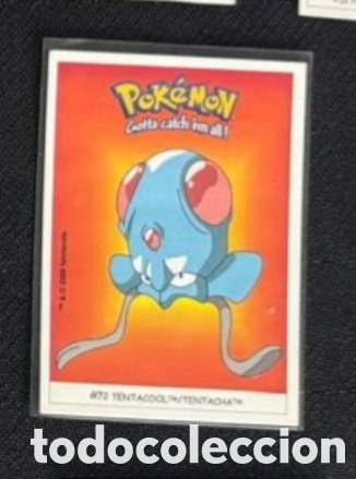 Coleccionismo Cromos antiguos: TENTACOOL CROMO STICKER DUNKIN BOOMER POKEMON 1999