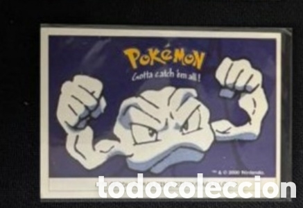 Coleccionismo Cromos antiguos: GEODUDE CROMO STICKER DUNKIN BOOMER POKEMON 1999