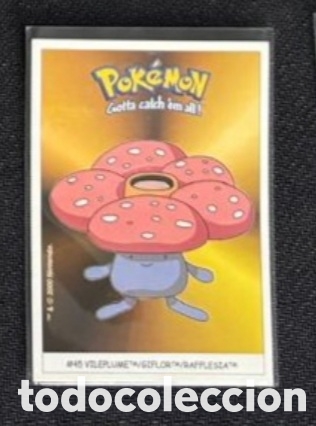 Coleccionismo Cromos antiguos: VILEPLUME CROMO STICKER DUNKIN BOOMER POKEMON 1999