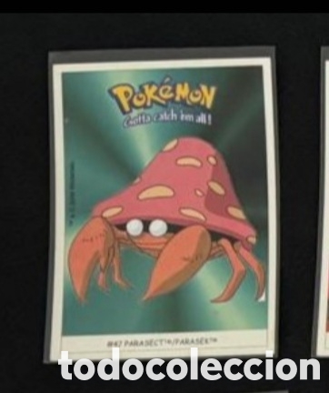 Coleccionismo Cromos antiguos: PARASECT CROMO STICKER DUNKIN BOOMER POKEMON 1999