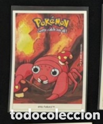 Coleccionismo Cromos antiguos: PARAS CROMO STICKER DUNKIN BOOMER POKEMON 1999