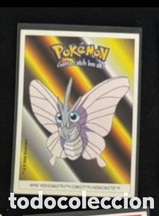 Coleccionismo Cromos antiguos: VENOMOTH CROMO STICKER DUNKIN BOOMER POKEMON 1999
