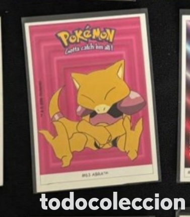 Coleccionismo Cromos antiguos: ABRA CROMO STICKER DUNKIN BOOMER POKEMON 1999