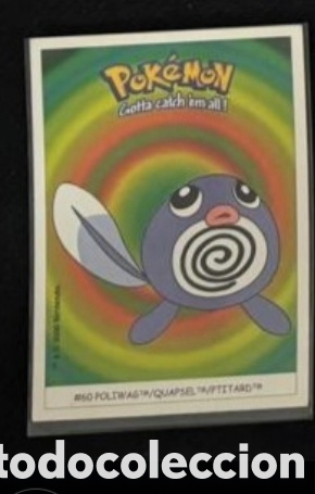 Coleccionismo Cromos antiguos: POLIWAG CROMO STICKER DUNKIN BOOMER POKEMON 1999