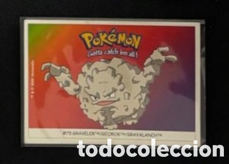 Coleccionismo Cromos antiguos: GRAVELER CROMO STICKER DUNKIN BOOMER POKEMON 1999