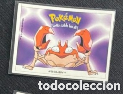 Coleccionismo Cromos antiguos: KRABBY CROMO STICKER DUNKIN BOOMER POKEMON 1999