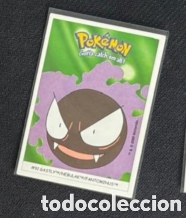 Coleccionismo Cromos antiguos: GASTLY CROMO STICKER DUNKIN BOOMER POKEMON 1999