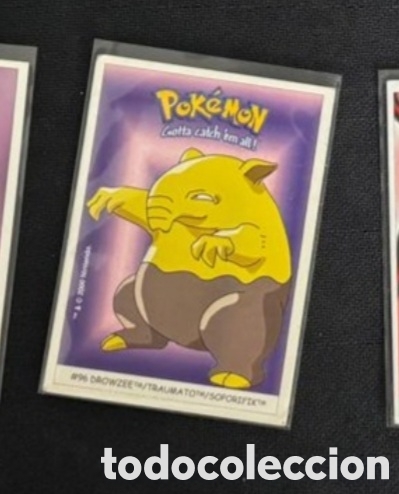 Coleccionismo Cromos antiguos: DROWZEE CROMO STICKER DUNKIN BOOMER POKEMON 1999