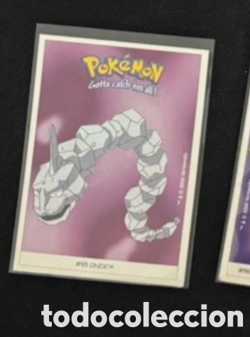 Coleccionismo Cromos antiguos: ONIX CROMO STICKER DUNKIN BOOMER POKEMON 1999