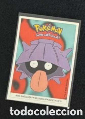 Coleccionismo Cromos antiguos: SHELLDER CROMO STICKER DUNKIN BOOMER POKEMON 1999