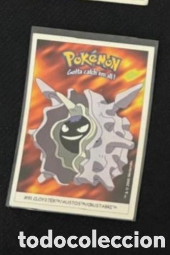 Coleccionismo Cromos antiguos: CLOYSTER CROMO STICKER DUNKIN BOOMER POKEMON 1999