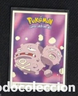 Coleccionismo Cromos antiguos: WEEZING CROMO STICKER DUNKIN BOOMER POKEMON 1999