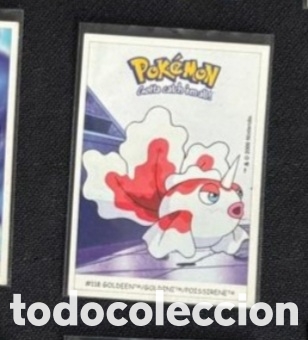 Coleccionismo Cromos antiguos: GOLDEEN CROMO STICKER DUNKIN BOOMER POKEMON 1999